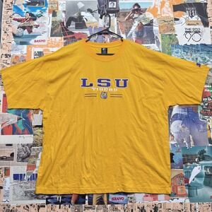LSU Tigers‎ Starter Team Football T Shirt Yellow 3XL NCAA College